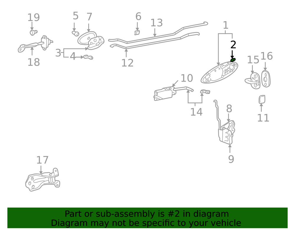 Genuine Kia Handle Outside Bushing 81387-29000