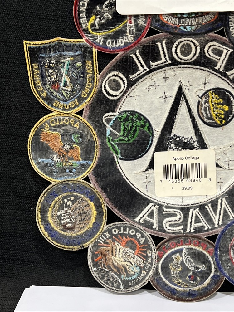 Complete NASA Apollo Patch Set 2 3.5" - 12"