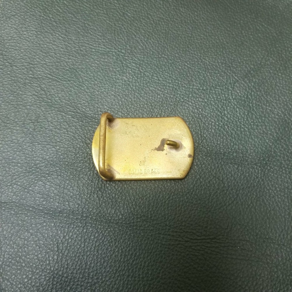 1" 24mm Solid Brass Oval Belt Slider Snap on Buckle
