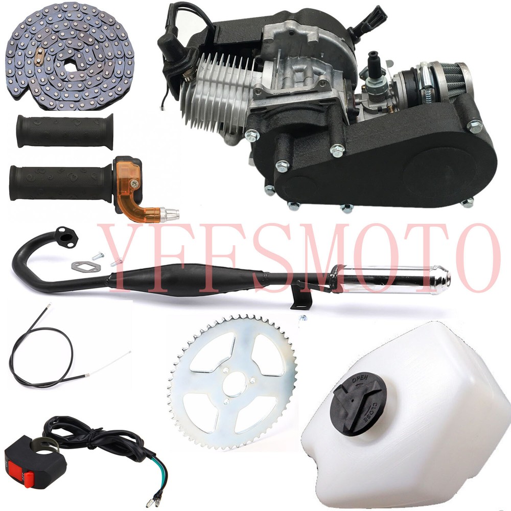 49cc 2-Stroke Pull Start Engine Motor Complete Kits for ATV Quad Go Karts E-Bike