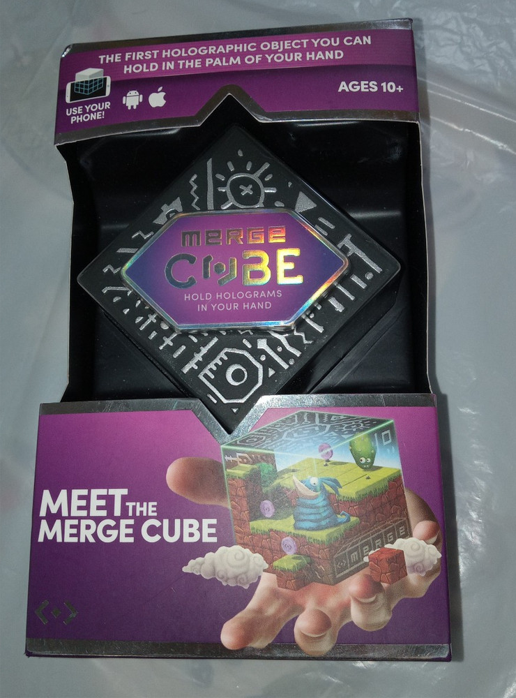 "Meet The Merge Cube" AR/VR Holograms Virtual Game Toy for Android iOS New