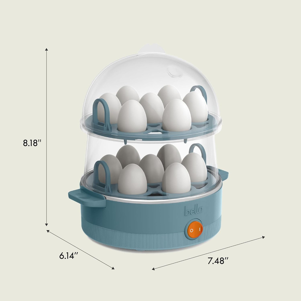 Electric Egg Cooker, 14 Eggs Capacity Tray, Double Stack, for Poached, Scrambled