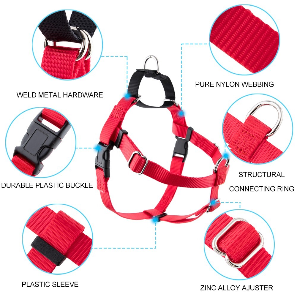 PERSONAL FULL ADJUSTABLE COMFORTABLE NO PULL DOG HARNESS EASY WALKING ALL SIZE