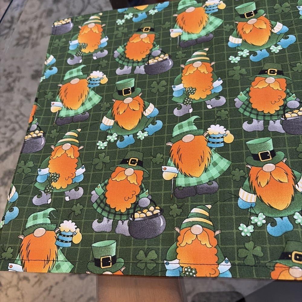 St Patrick’s Day Leprechaun Gnome Table Runner New Handmade