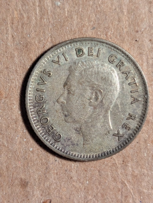 1951 Canada 10 Cents Silver