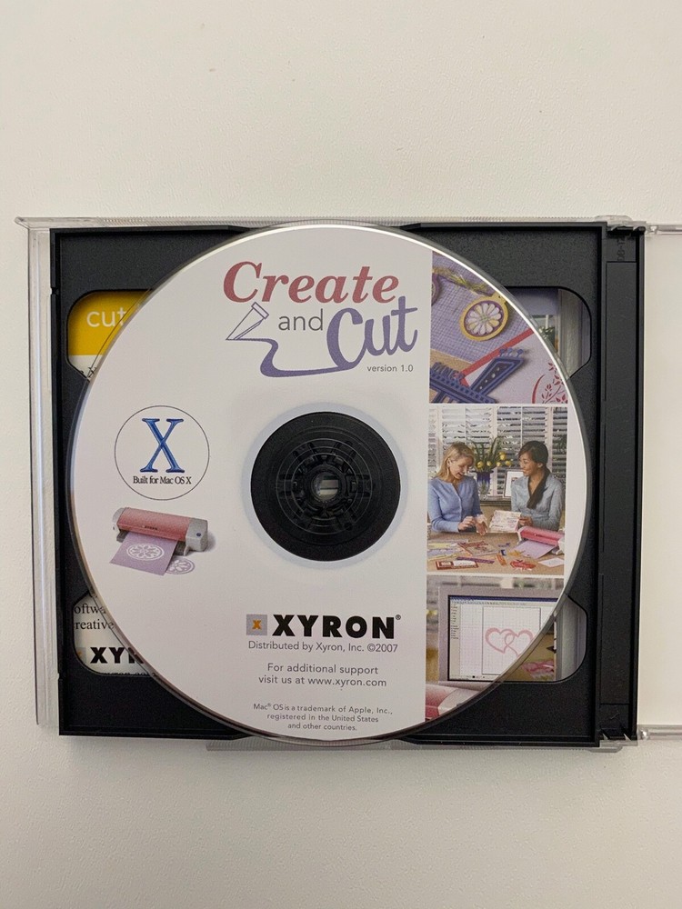 Create and Cut Software Xyron CD-ROM Mac PC Wish It Cut It Complete