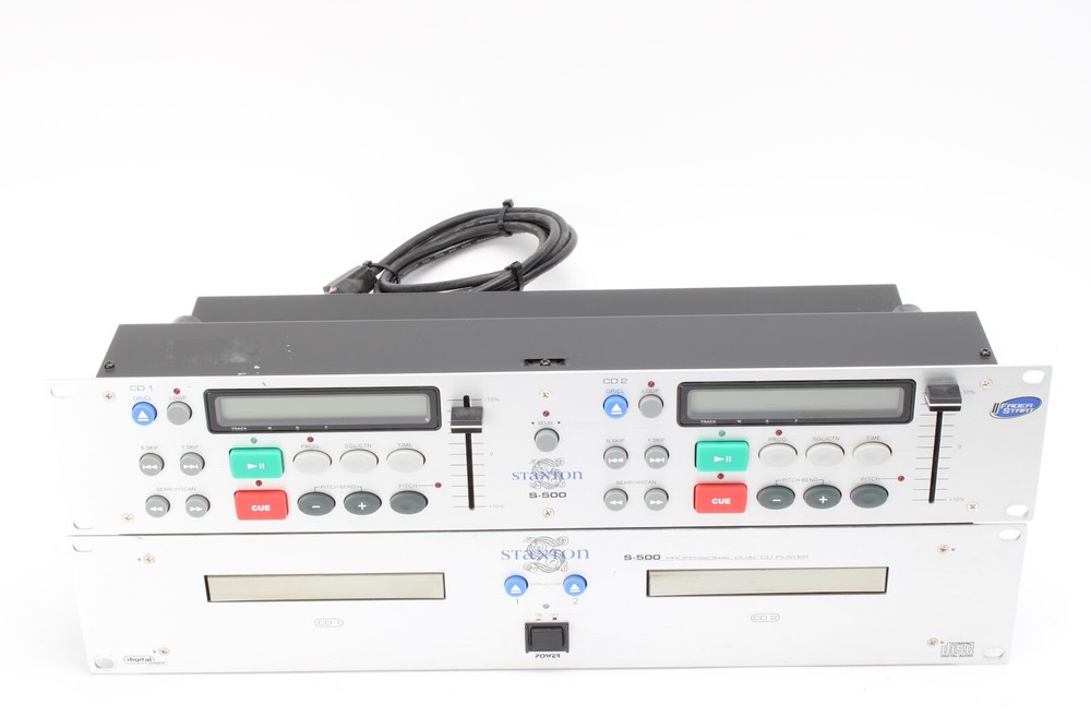 Stanton S-500 Dual CD Player With Control Module and 1x Com Cable