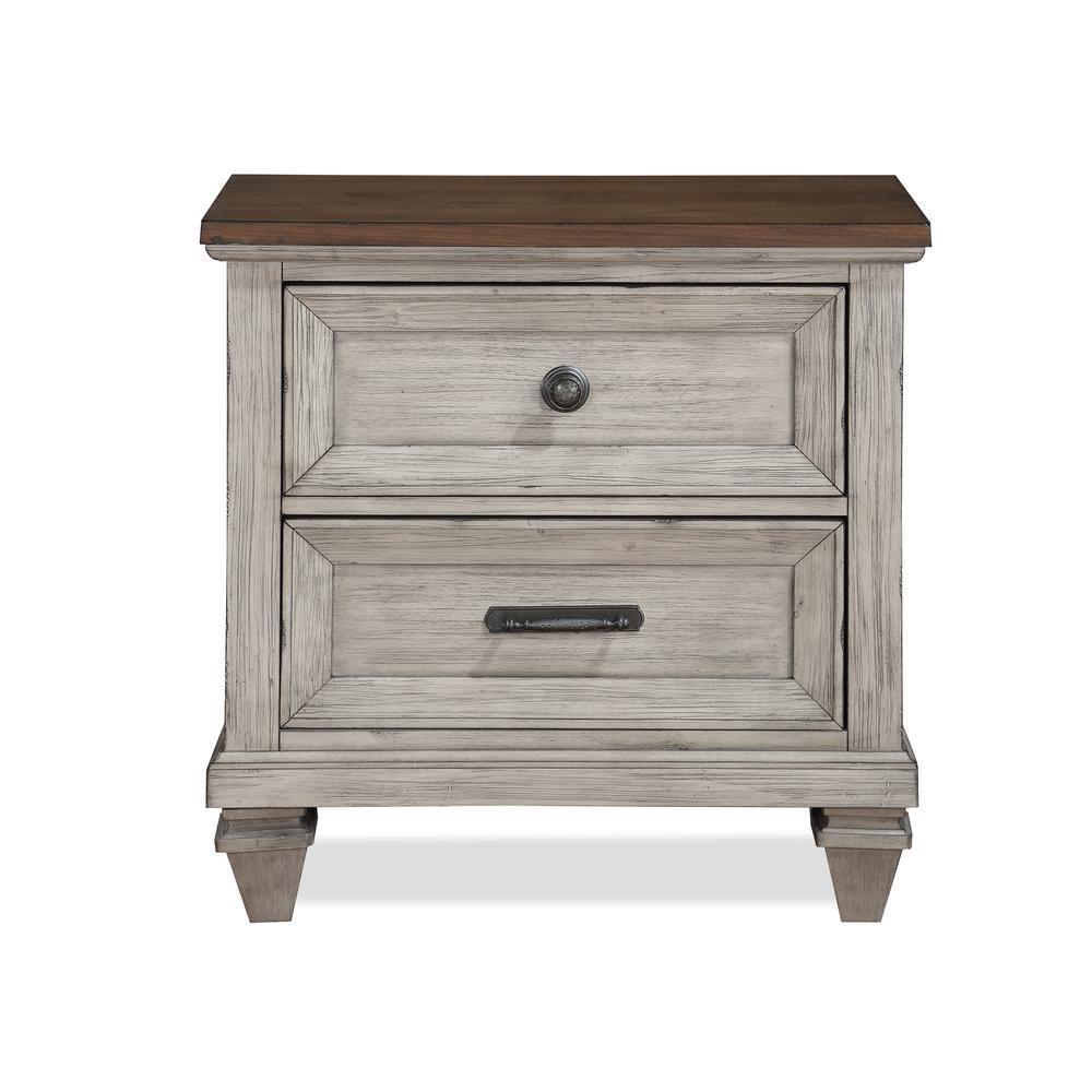 Mariana Nightstand W/Usb-Vintage Creme