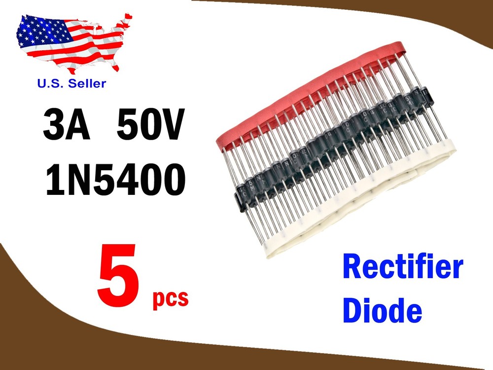 1N5400 (5 pcs) 3A 50V Rectifier Diode