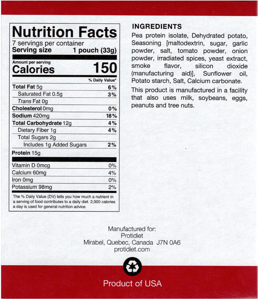 Proti Diet Protein Barbecue Crisps Box