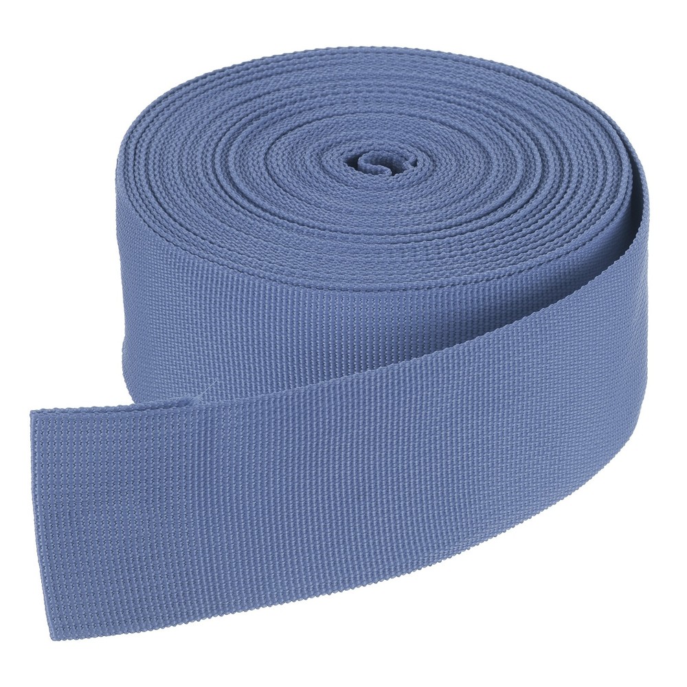 10 Yard x 50mm Nylon Webbing Strap for Backpack Strapping, Sewing, Grey Blue