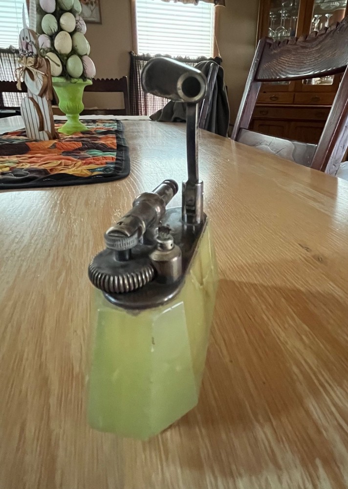 Vintage Dunhill Onyx Table Lighter