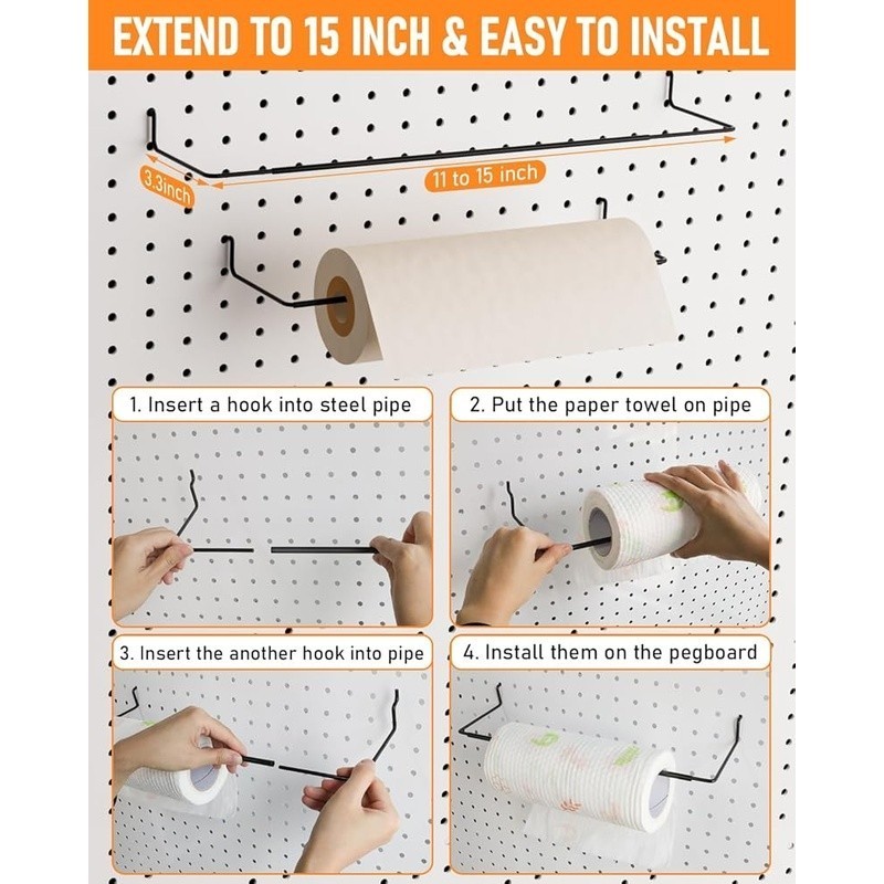 Pegboard Hooks Set 238pcs Accessories Tool Organizer Storage Garage Workshop New