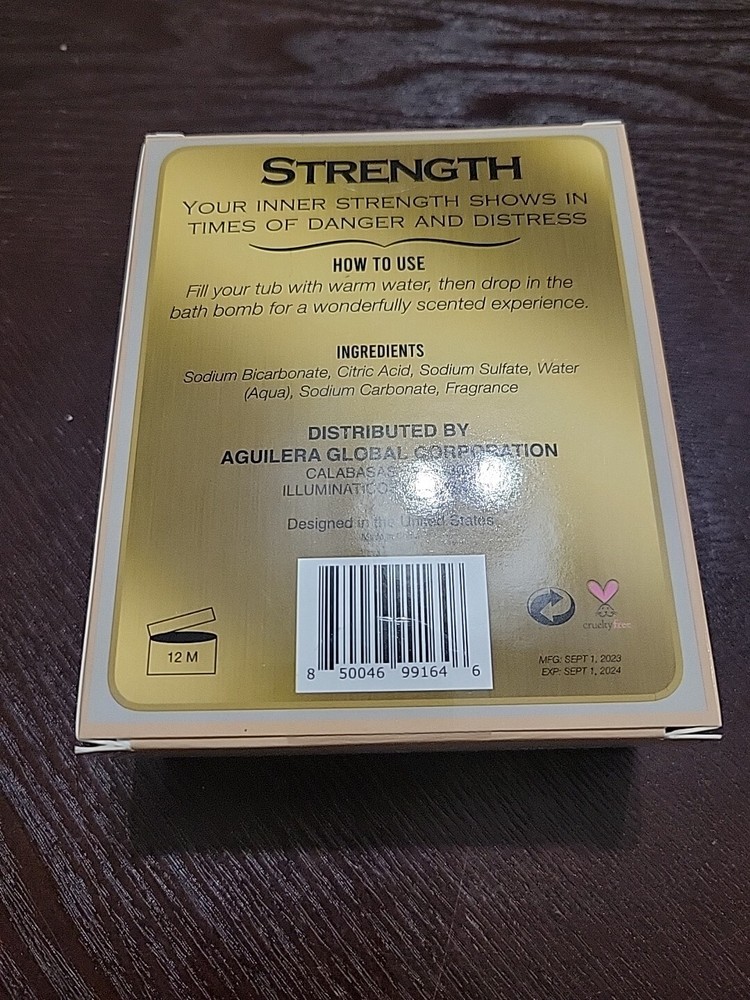ILLUMINATI Strength Tarot Card Single Vanilla Scented Bath Bomb