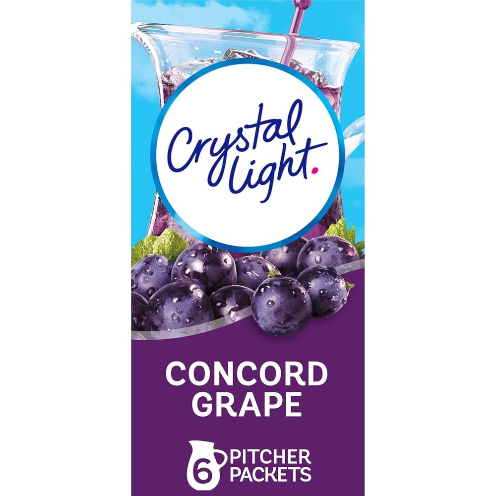 Crystal Light Concord Grape Drink Mix – 6 Pitcher Packets
