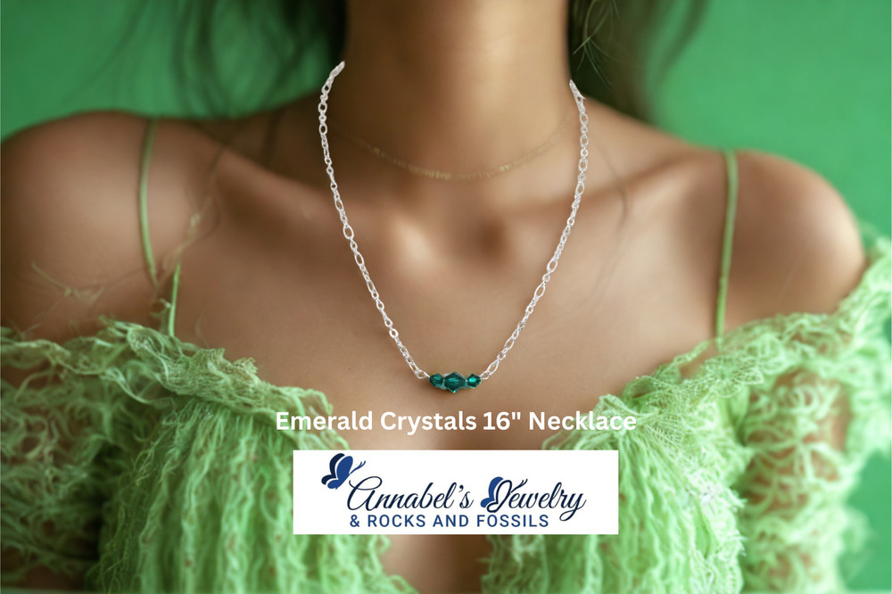 Emerald Crystals 16" Necklace