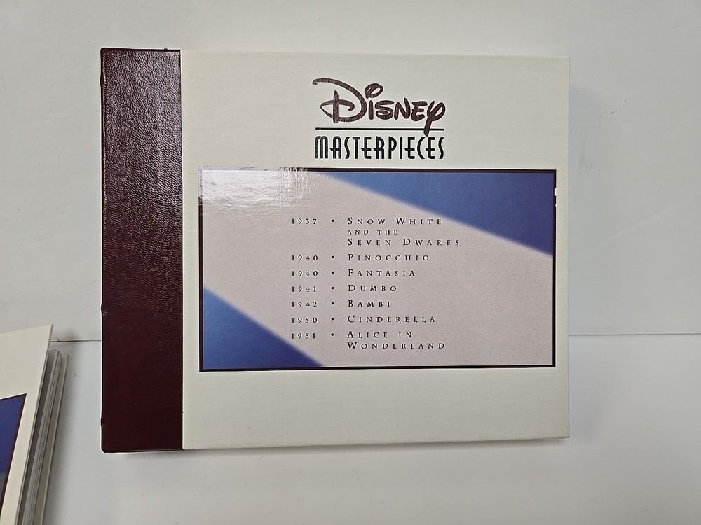 DISNEY MASTERPIECES MASTER PROOF SET DISPLAY BOOK ONLY NO COINS READ DESCRIPTION