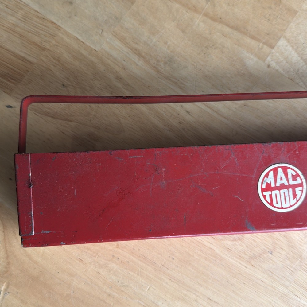 Mac Tools 13.5" Deep Socket Tray Holder Organizer with Handle Red VT15