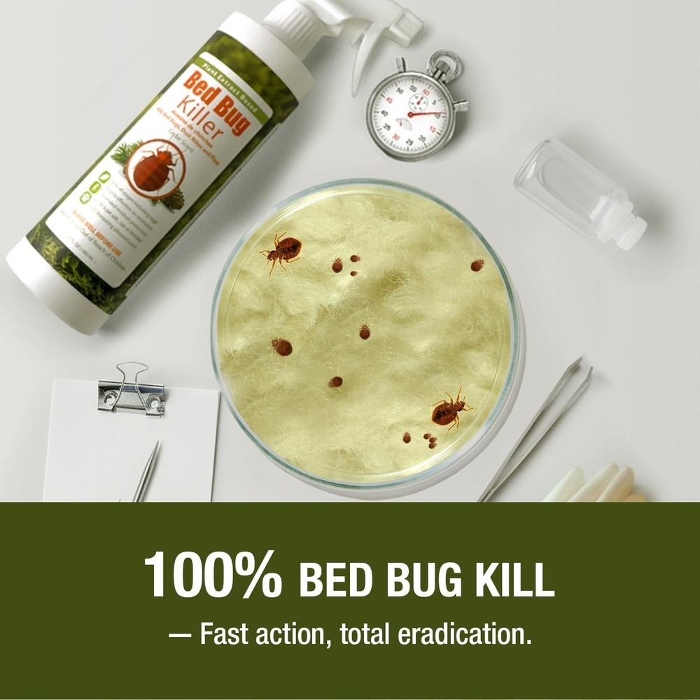 Bed Bug Killer by Ecoraider 16Oz.-100% Efficacy Kills All Stages/Eggs Eco