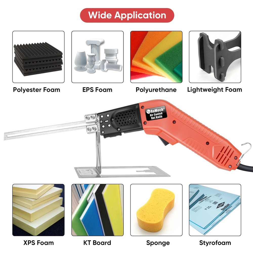 ROMECH Foam Cutter Pro Electric Air Coolded, Continuous-Use, 200w Cooled