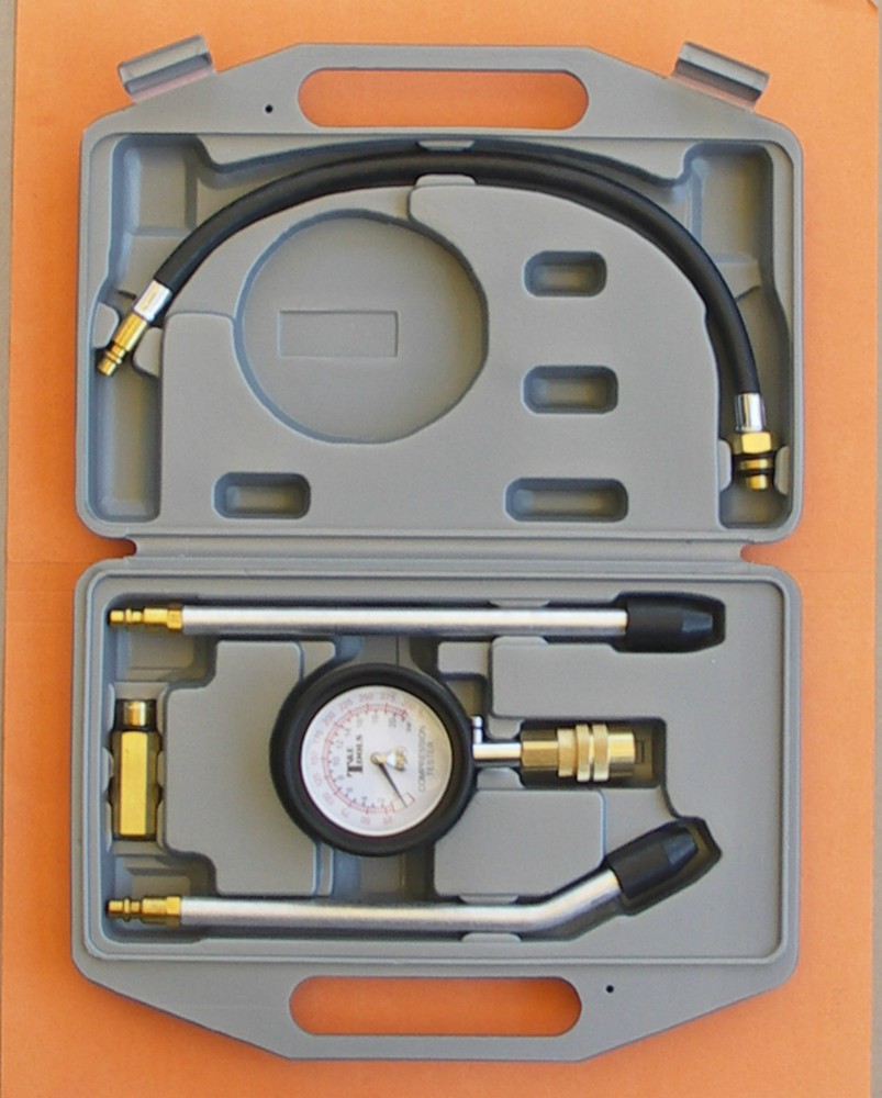 PROFESSIONAL COMPRESSION TESTER 5Pce IDEAL FOR HOLDEN FORD V8 ENGINES T&E TOOLS
