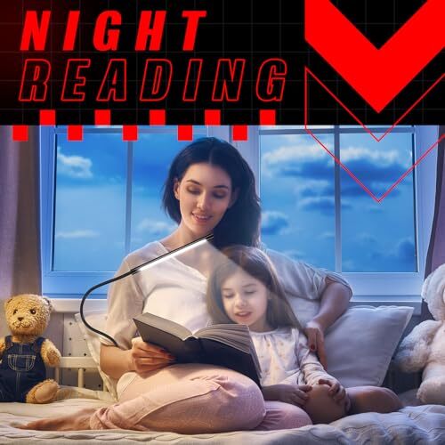 2 Pieces USB LED Light USB Light for Laptop Keyboard Light Gooseneck Black