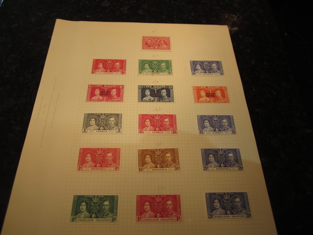 British Commonwealth Stamp Collection - Mostly Mint - 10 Pages