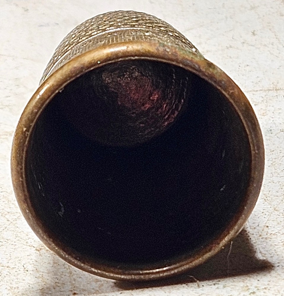 Victorian Era Sterling Silver Star Pattern Thimble Antique Sewing Accessory