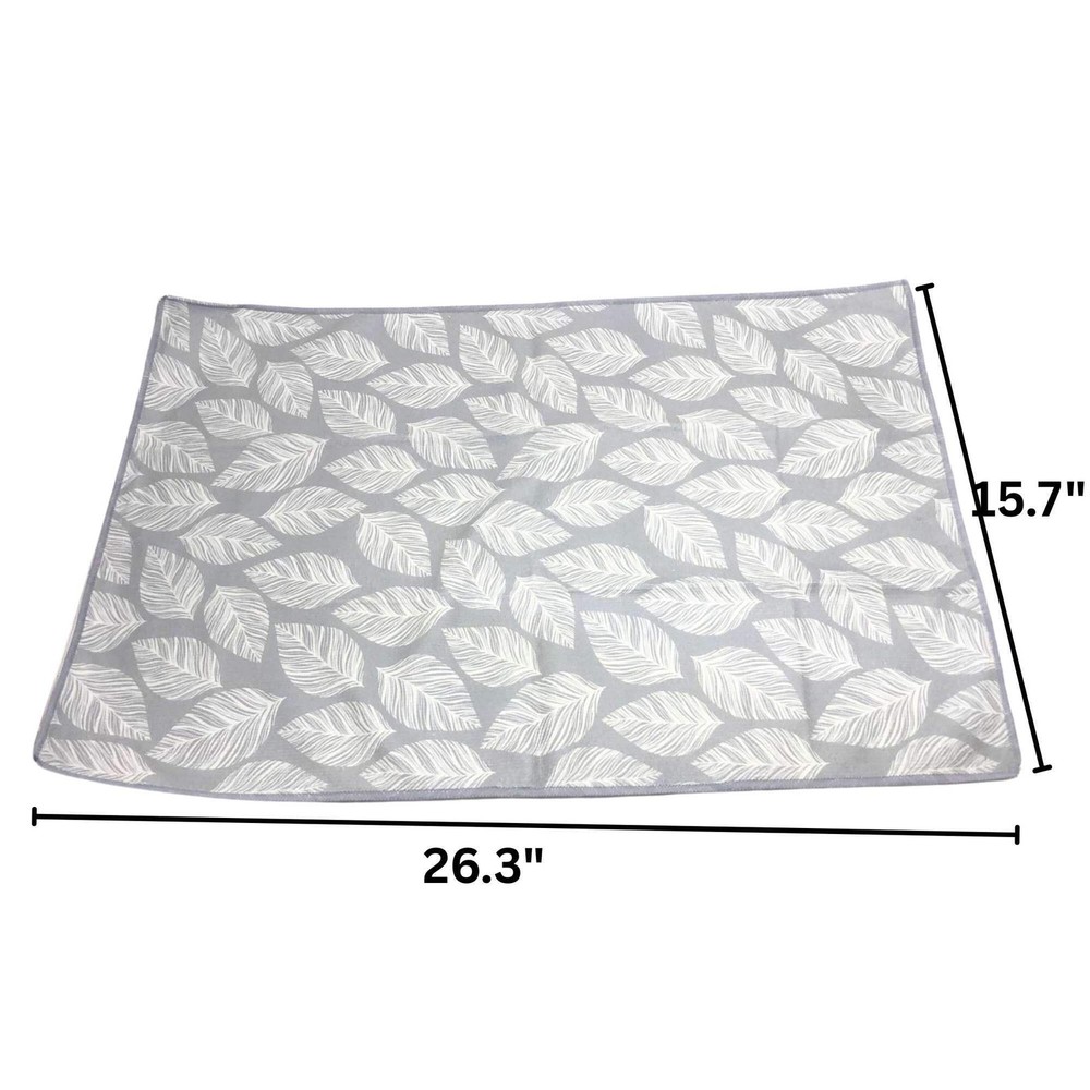 Absorbent Multi-Puepose Cotton Gray Kitchen Towel: 1 Pack