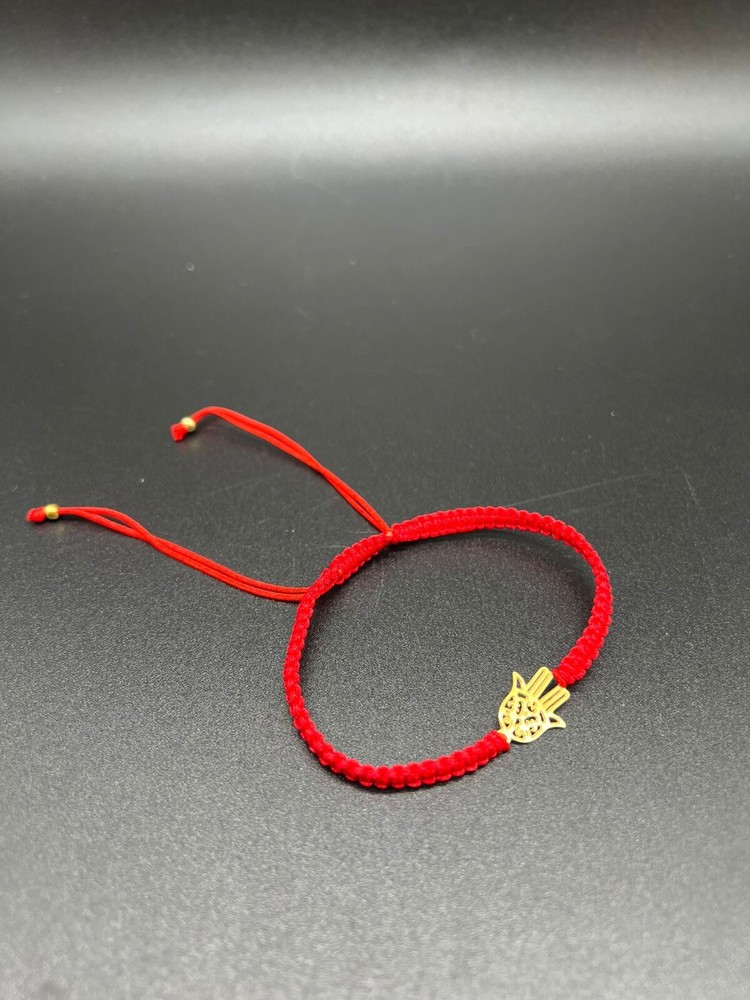 Kabbalah string Success Small Hamsa Red Rope Macrame Bracelet