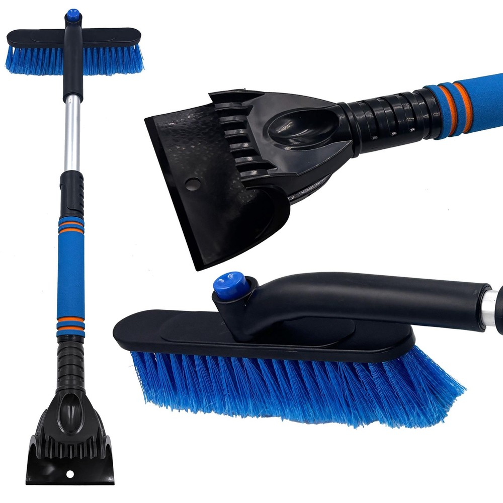 Ice Scraper for Car Snow Brush Van Window Telescopic Extendable Windshield