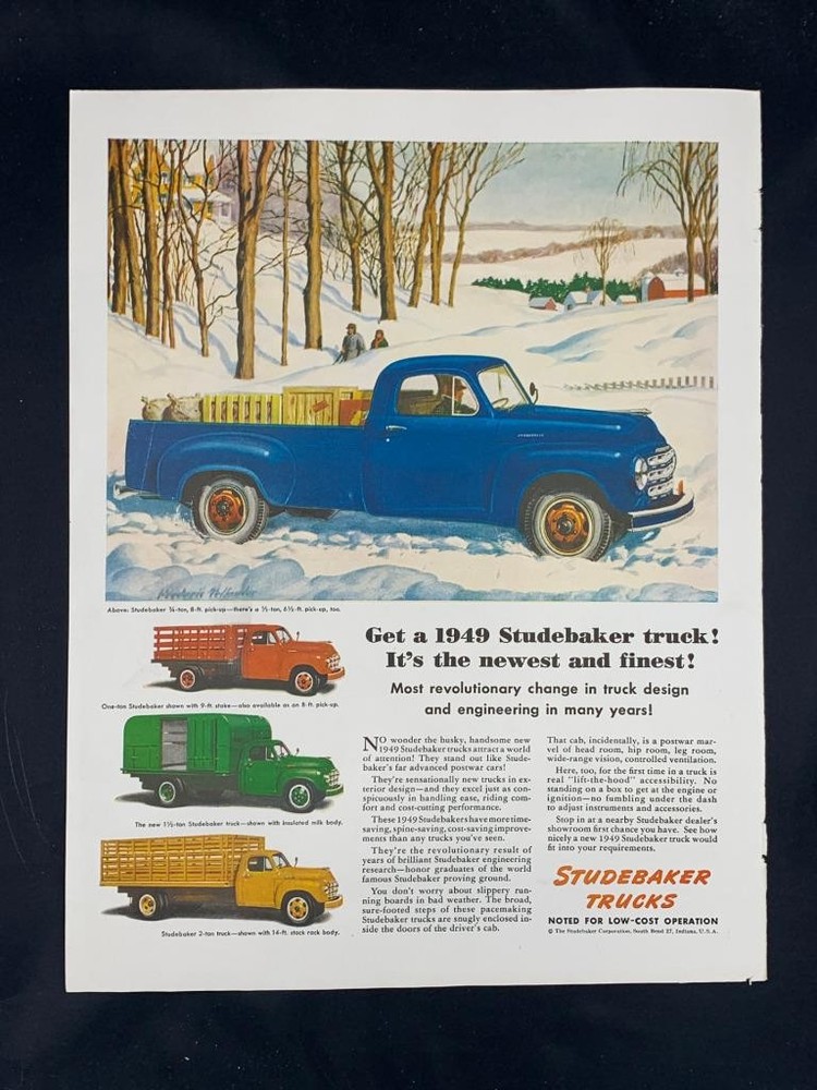 Magazine Ad* - 1949 - Studebaker Trucks - (#5)