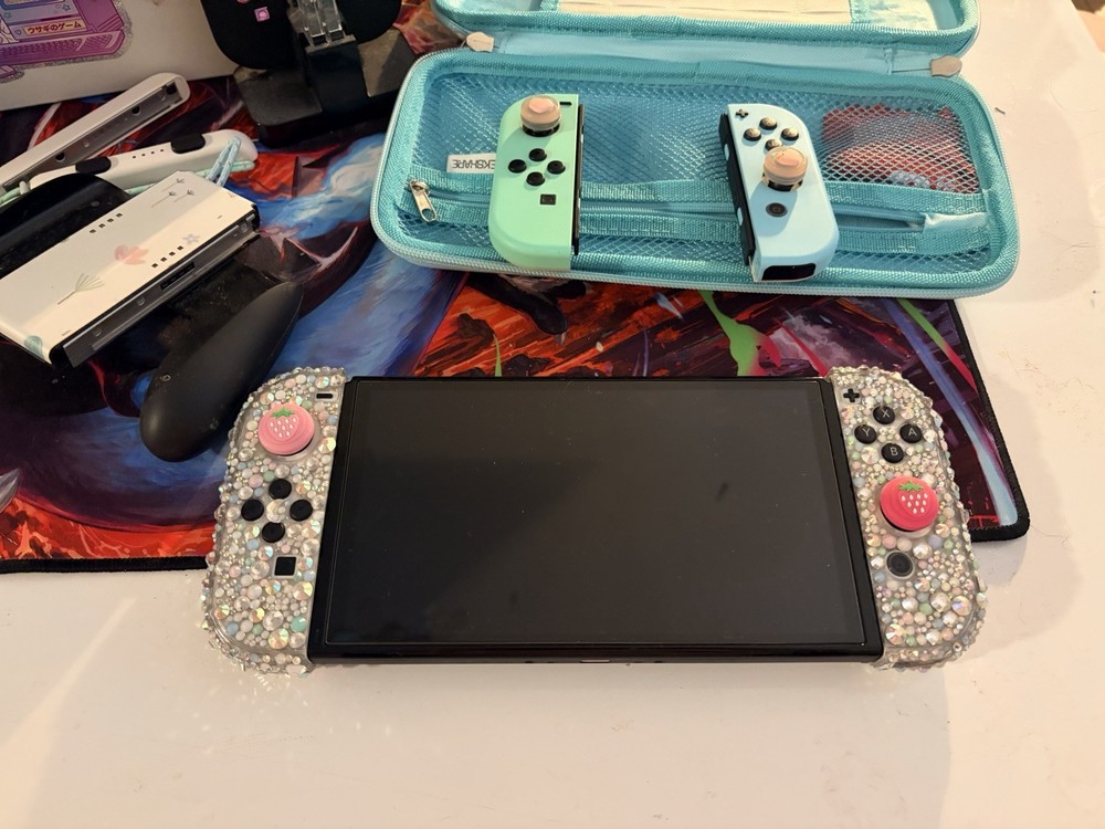 Nintendo Switch OLED Console Bundle with Dock, Joy-Cons, Carrying Case