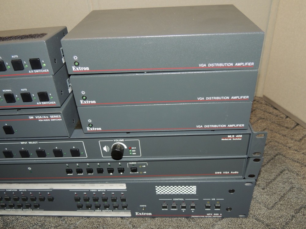 Extron Audio Video System Switchers Amplifiers 11 Pieces