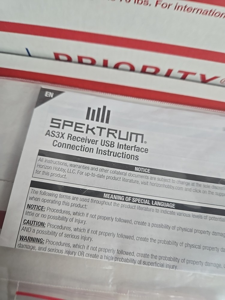 Spektrum AS3X Receiver USB Interface Connection For Use With AR6335