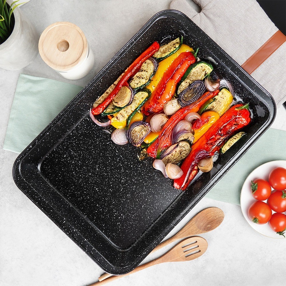 Baking tray, oven tray, cake tray, baking pan with granite coating,...