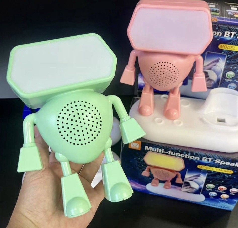 Multi-functional Robot Bluetooth Speaker Charging Dock LED TF Card