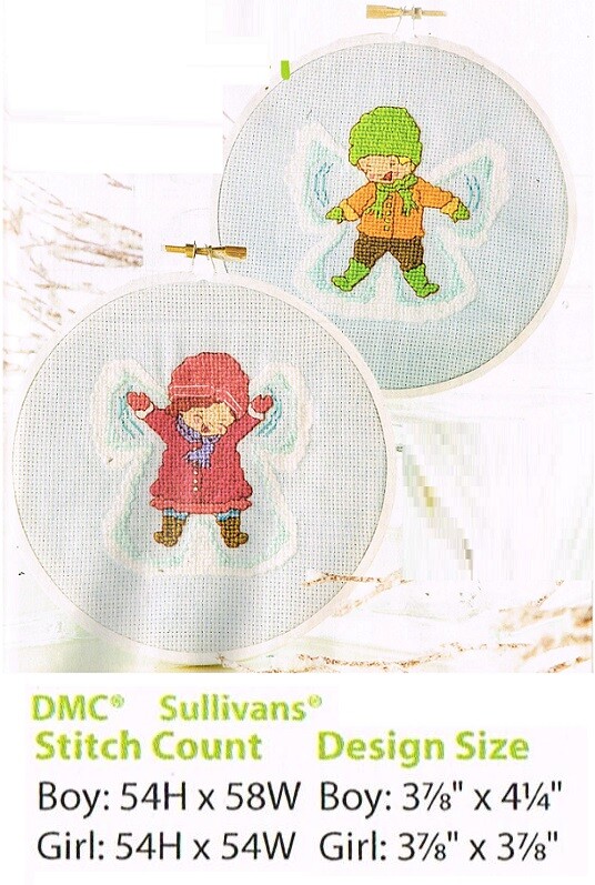 ANGEL DUO  CROSS STITCH PATTERN ONLY   YD   REQ
