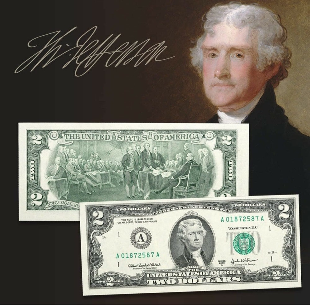WOW "666" Two Dollar Bill from Hell Michigan Uncirculated