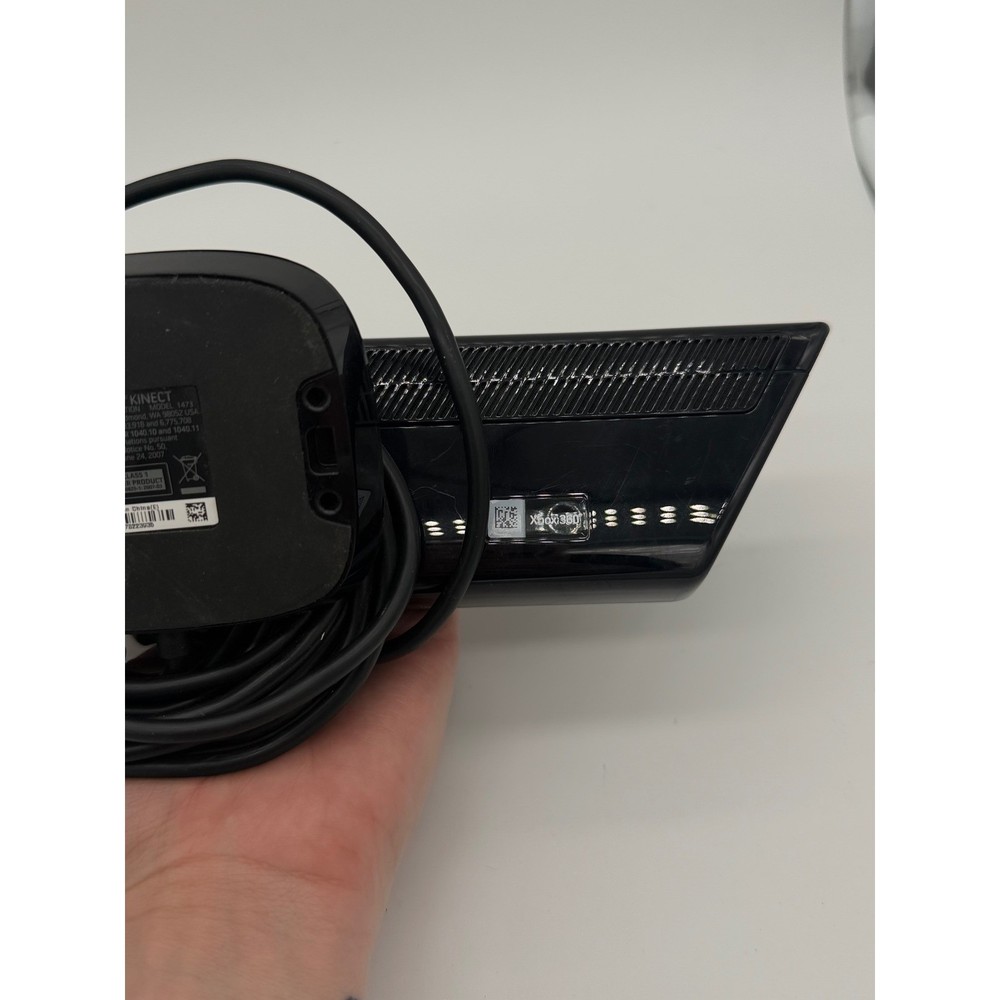 Microsoft Xbox 360 Kinect Sensor Model 1473 Black Motion Camera Untested