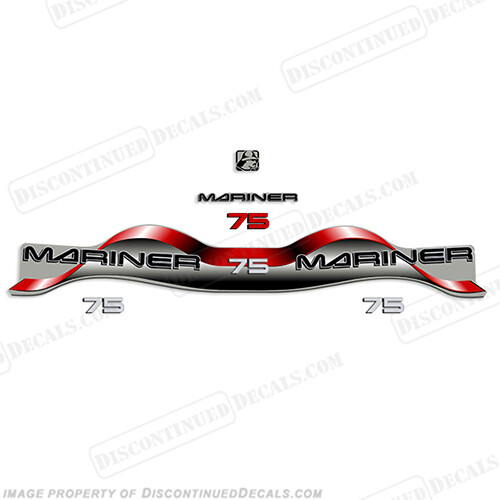 Fits Mariner 75hp Decal Kit - Red