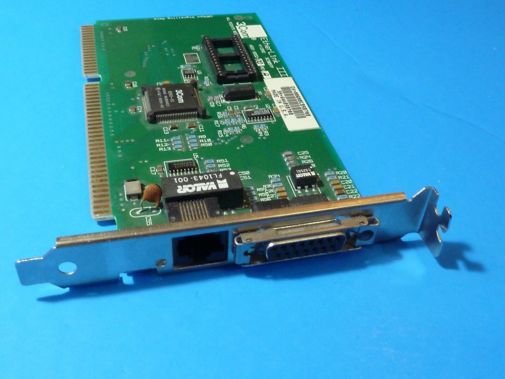3Com EtherLink III 3C509TP ASSY 8352-00 Rev-A Network Adapter ISA Card