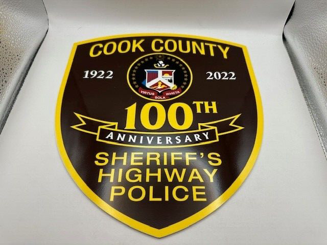 COOK COUNTY Sheriff's 100th Anniversary Highway Police Patch
