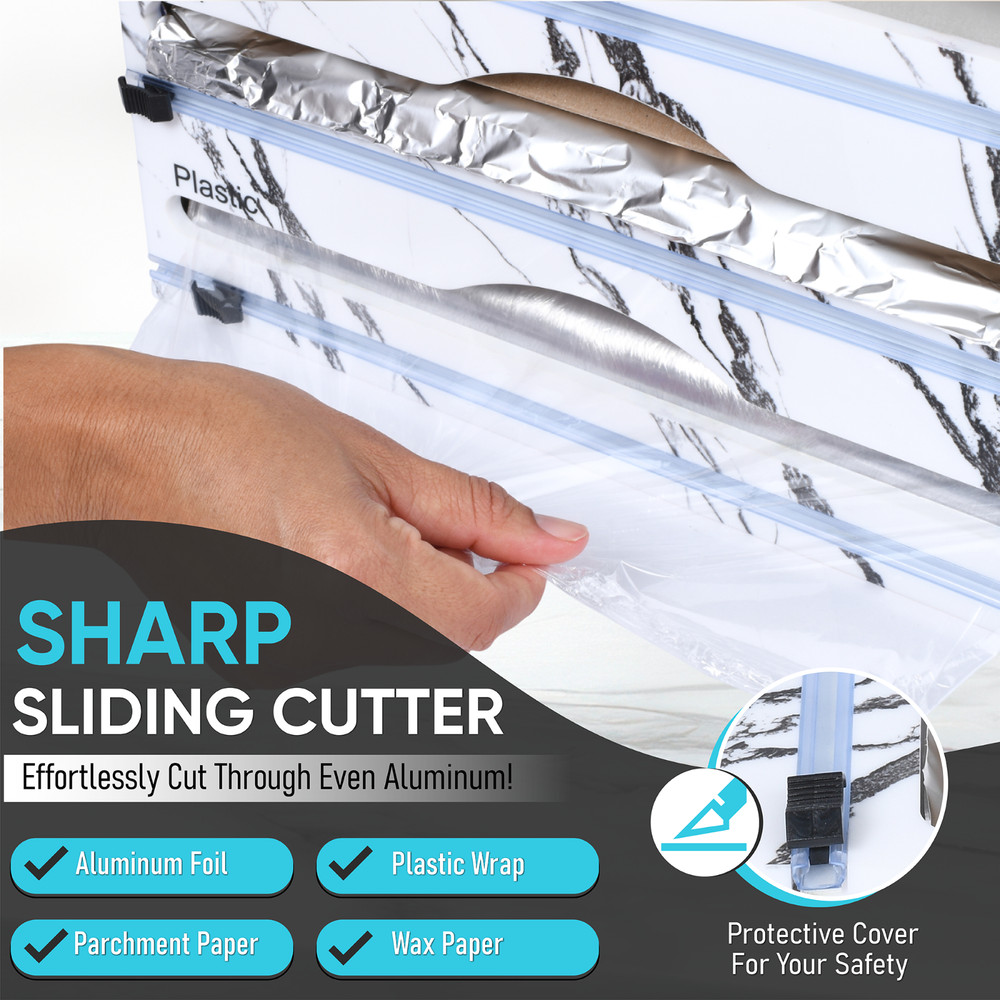 Molomax Extra Large Plastic Bag & Wrap Organizer for Drawer and Wall Mount