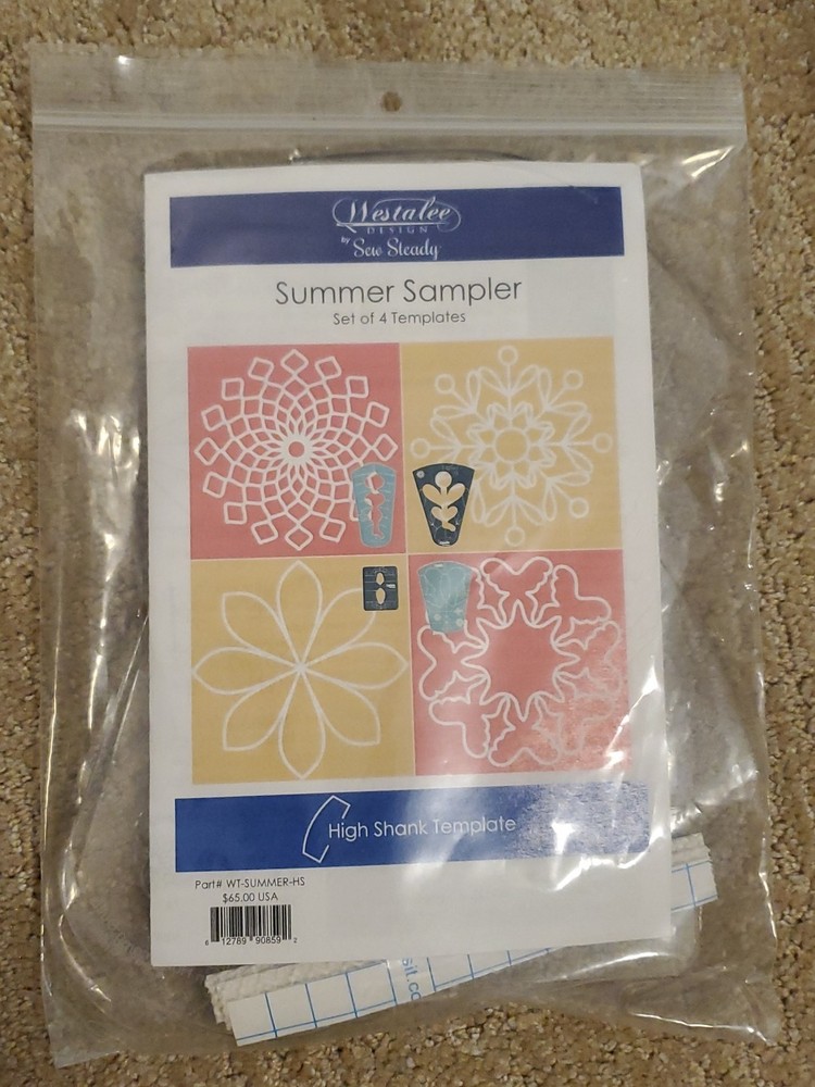 Westalee Design Summer Sampler Set High Shank Templates Part# WT-SUMMER-HS