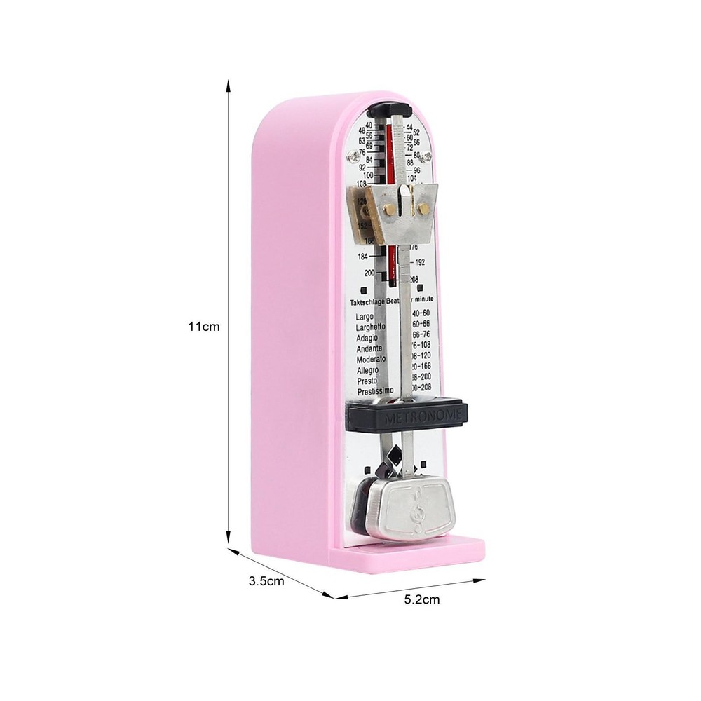 Mechanical Metronome Practical Professional Metronome Pink