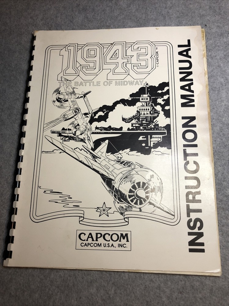 ****** 1943 Arcade Game Kit Set-up Manual Service Guide Coin-op *****
