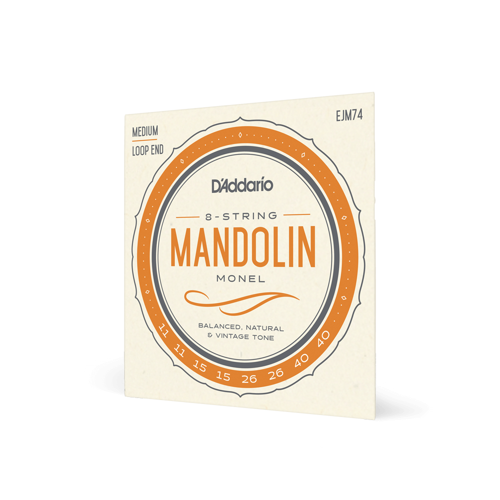 EJM74 D'addario Monel Mandolin String Set - Medium 11-40