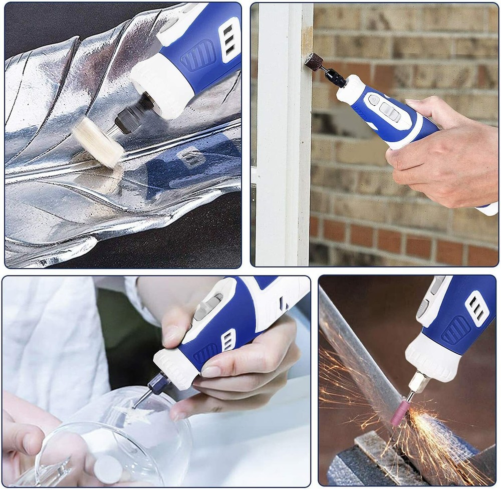 Cordless Rotary Electric Mini Drill Grinder Engraving Pen 5 speed Sanding Tools