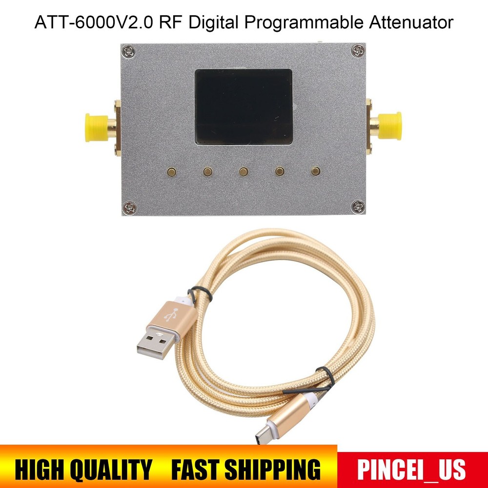 RF Digital Programmable Attenuator 6GHz 60DB Step 0.25DB CNC ATT-6000V2.0
